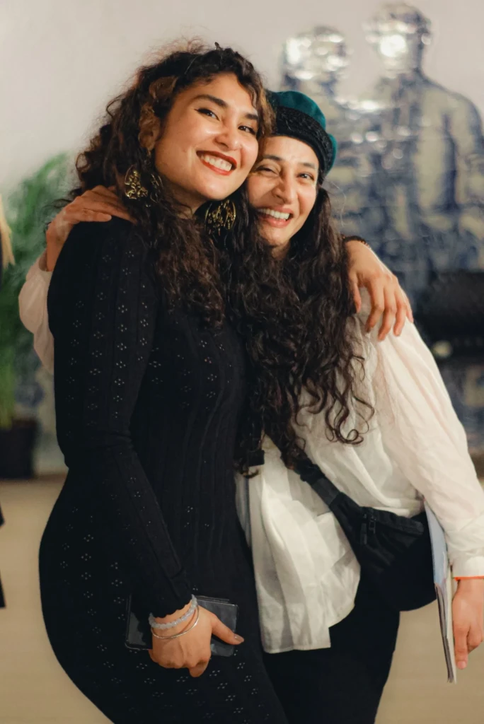 women group photo during an evening corporate event